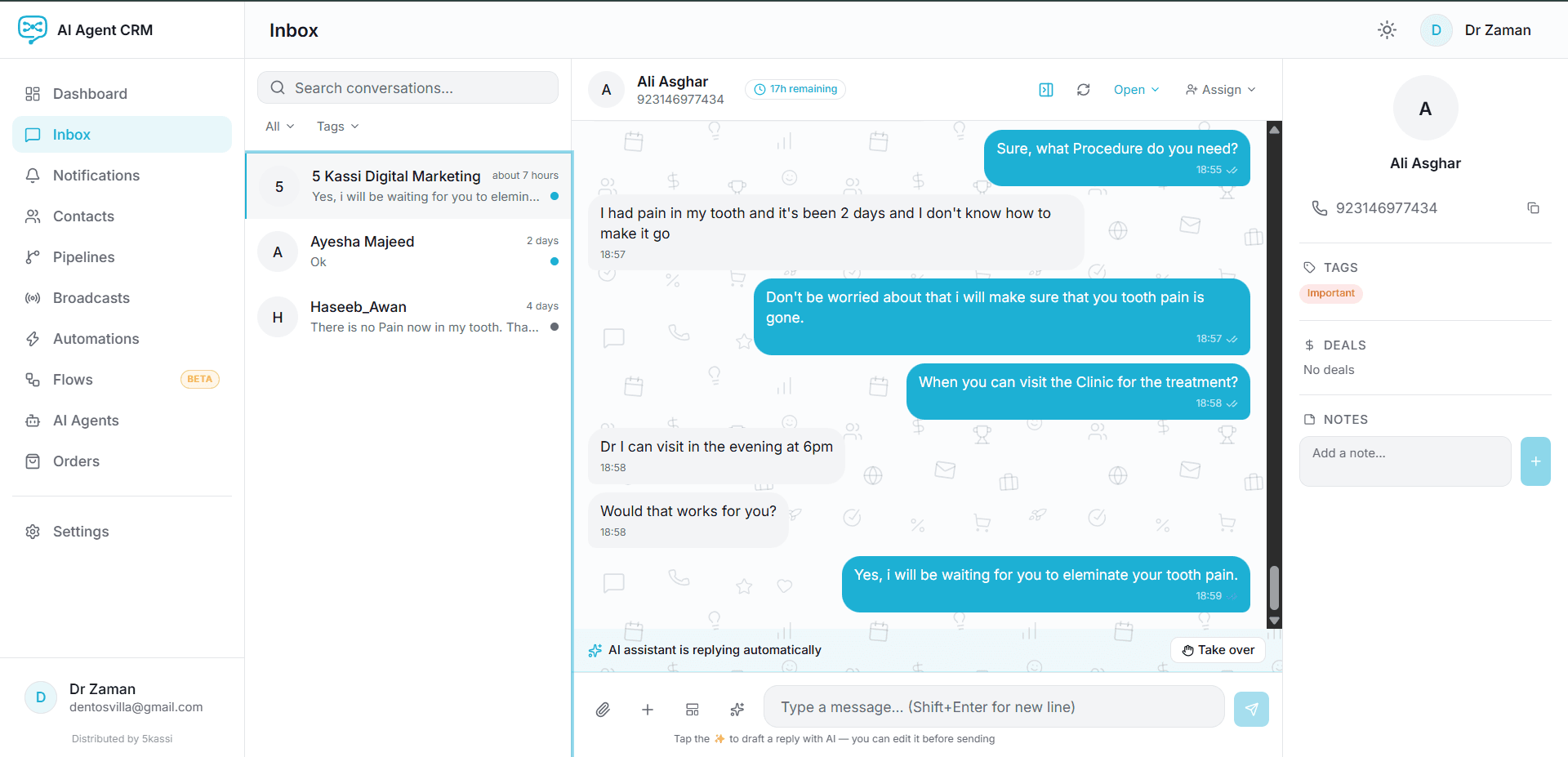 Autonomous AI Agent Live Platform Screenshot