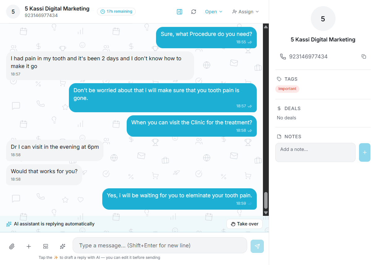 AI Agent CRM Shared Team Inbox Screenshot